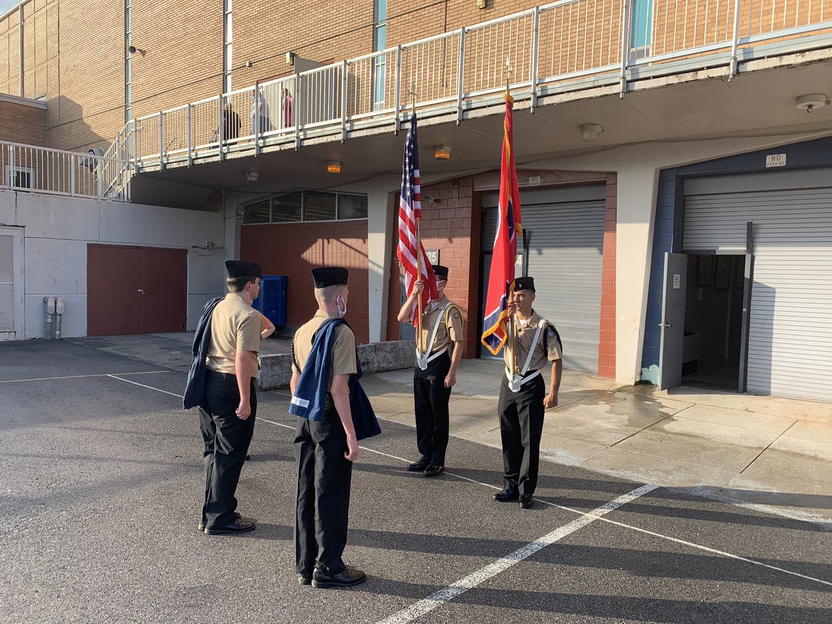 Tonight’s Soccer Color Guard.