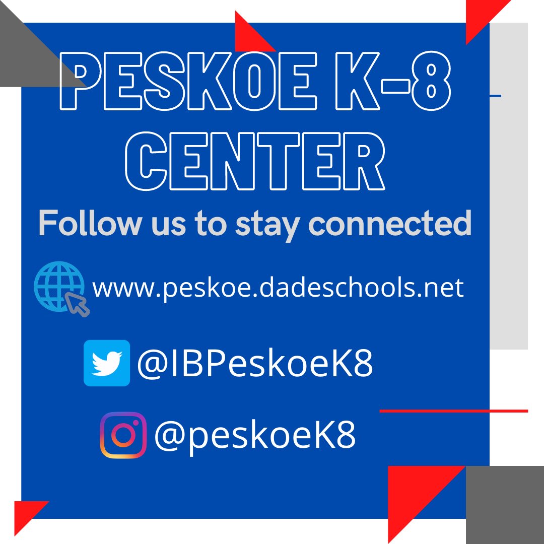 IBPeskoeK8's tweet photo. Get connected and follow the bears! #peskoek-8 #bearnation #peskoepride #bearnation @MDCPS @MDCPSSouth https://t.co/MYit3irsKZ