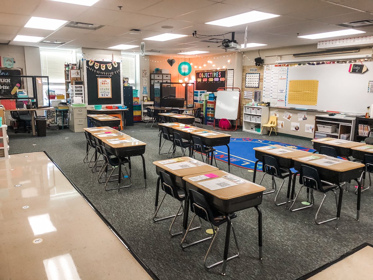 Classroom is finally done! As crazy as this year is going to be with teaching during Covid, I’m excited to have little smiling faces in this room again, even at 50% capacity. #StudentsFirst #BetterTogether