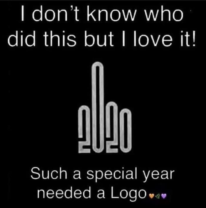 audiogeek71's tweet photo. If 2020 had a logo 😂 https://t.co/0uMw5ktq0n
