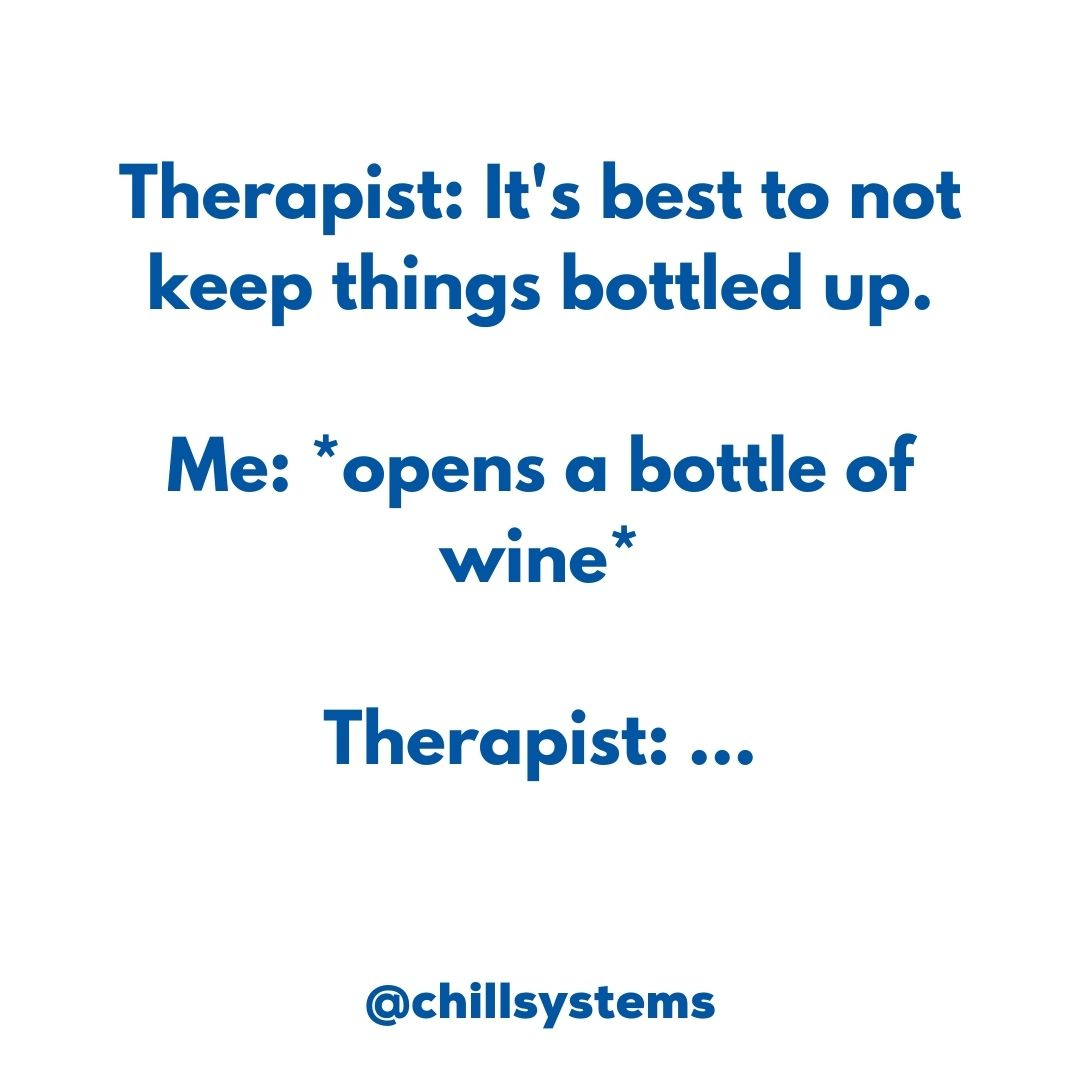 Time to open up and breathe a little bit, ya know?! 😂🍷⁠
⁠
Tag a friend who would do this!