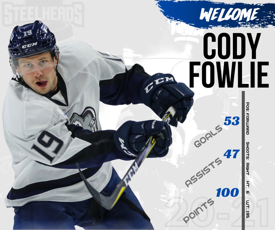 🚨PLAYER NEWS🚨

Forward Cody Fowlie joins Steelheads for 2020-21 season. Welcome to Idaho, <a href="/CodyFowlie/">Cody Fowlie</a>! 🐟 

🔗 bit.ly/2DsdxhJ