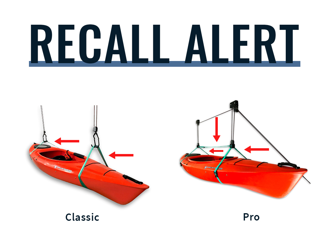 StoreYourBoard's tweet photo. Recall Alert! StoreYourBoard is committed to providing safe, quality products to our customers and has entered into a voluntary recall of straps for our Hi-Lift Storage Hoist Classic and Pro models sold between Jan 2018 and June 2020. Head to https://t.co/FMp844kvO6 for details. https://t.co/rCj1zpYyoL