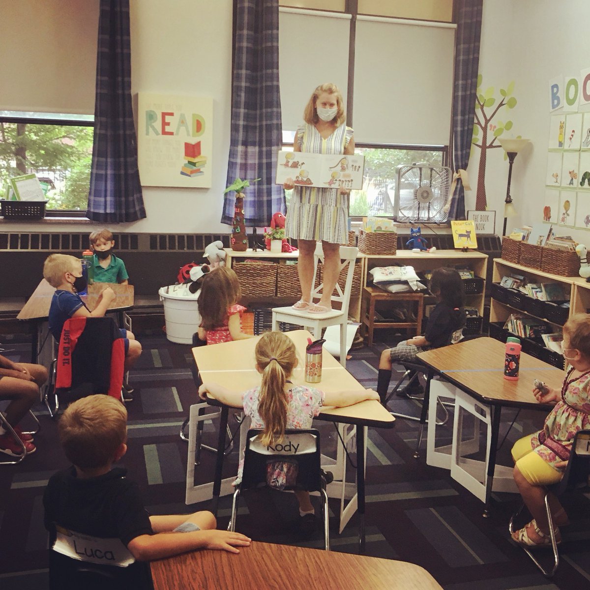 <a href="/SchoolMatthias/">St. Matthias School</a> is the only Catholic IB PK-8th grade school in IL. We aim to develop our learners in a variety of ways...one of them is to be open-minded. Our Kindergarten teacher shows us firsthand how to be open-minded when reading a story so that all can see! <a href="/archchicago/">Archdiocese Chicago</a>