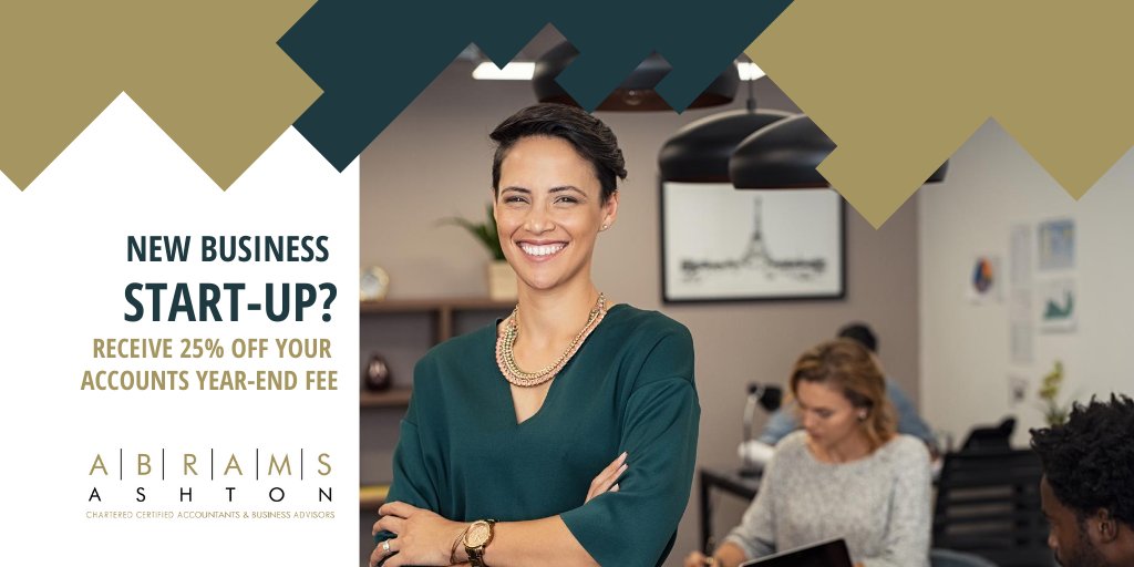 Just setting out on your business journey? We offer new  #startups a 25% discount on their first year-end accounts fee. If you recently set up a business, see abramsashtonchorley.co.uk/start-up/ or call 01257 273313 to find out more about the support we offer for start-ups. #chorley