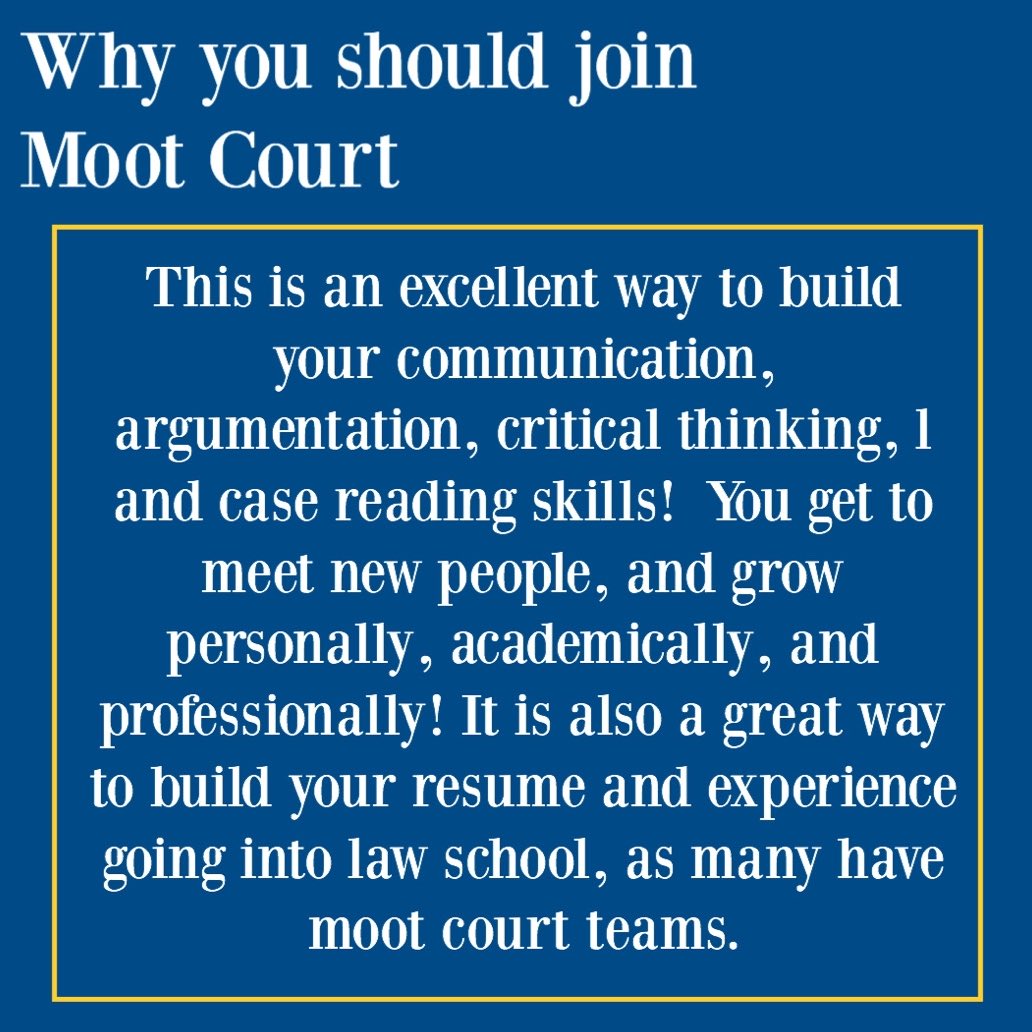 CSUBPreLaw's tweet photo. Join us today for an informational meeting about this years Moot Court Team!! 💙💛⚖️ https://t.co/AglxCgSQ4i