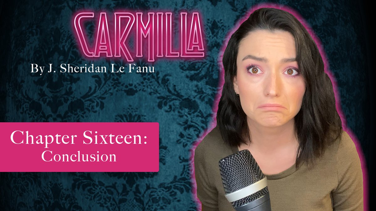 carmillaseries's tweet photo. The fateful day has arrived... we present: the very last chapter of the #Carmilla novella! 📕

It's been a wild ride. Even @natvanlis is sad that it's over! 😓

Watch now, and don't forget to tell us what your favourite passages were in the comments! ‼️

https://t.co/bJzP3lDDeC https://t.co/Yat7sOMQHN