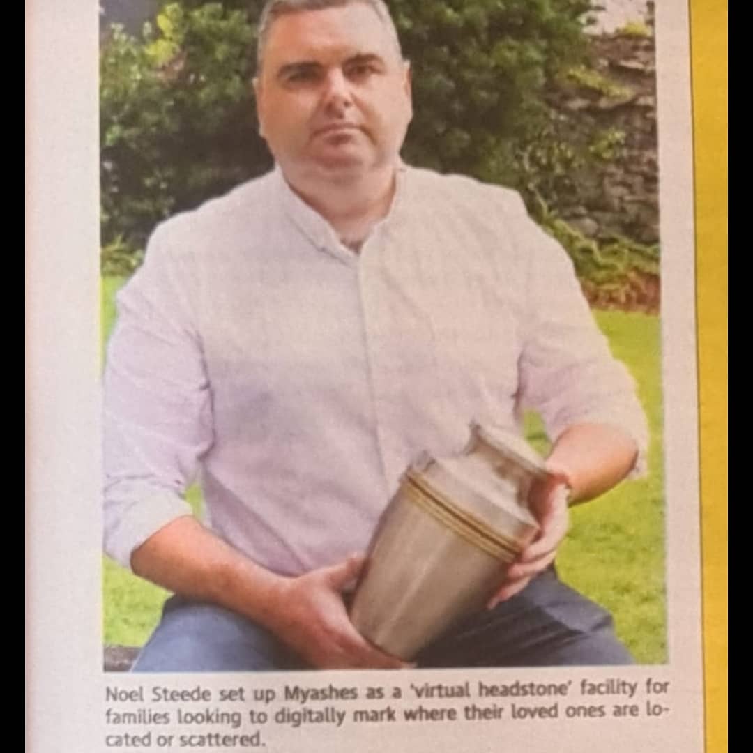 Myashes2's tweet image. An interview and photograph of MyAshes' CEO Noel Steede in today's edition of The Kerry's Eye.