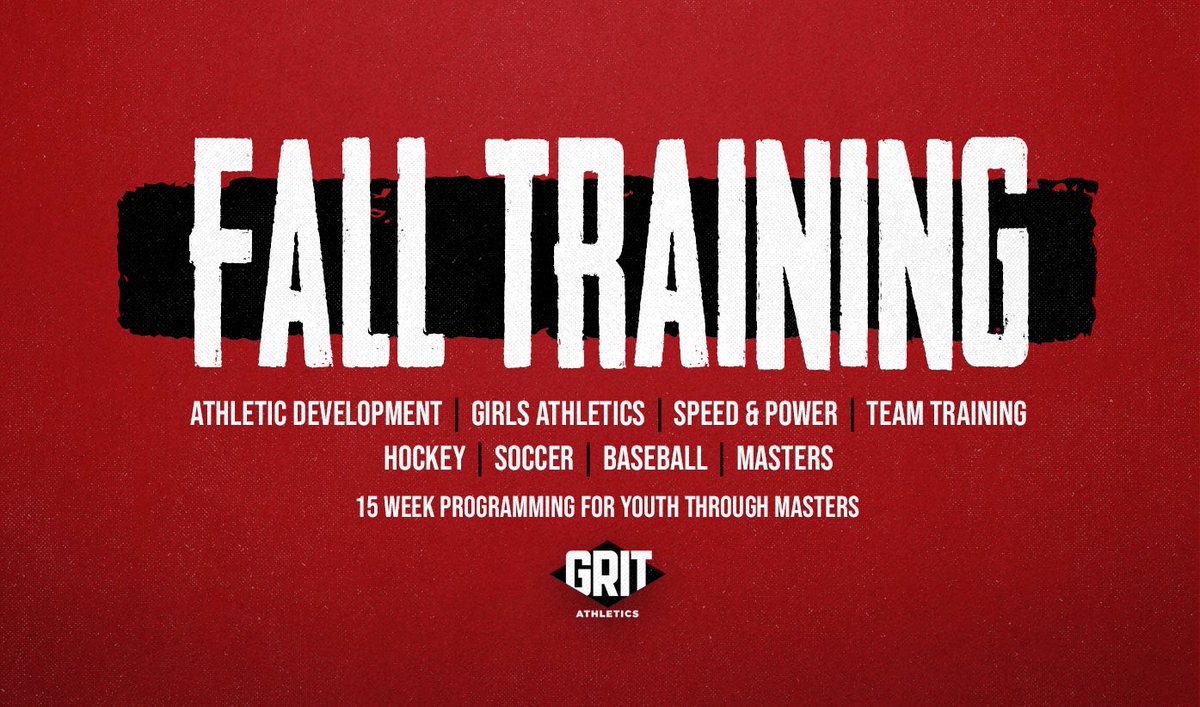 Spots are filling up for our Fall Training sessions! 

Register TODAY for individual or team training at gritathletics.ca

#ThisIsGRIT