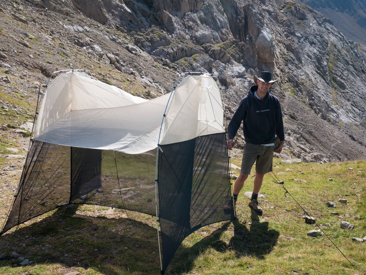 WillLeoHawkes's tweet photo. We have arrived in the soaring mountains of the Pyrenees! Traps are set up and we're ready to spend the next two months studying the endlessly captivating world of #insectmigration @MigGenomics https://t.co/A3EadlMZsR