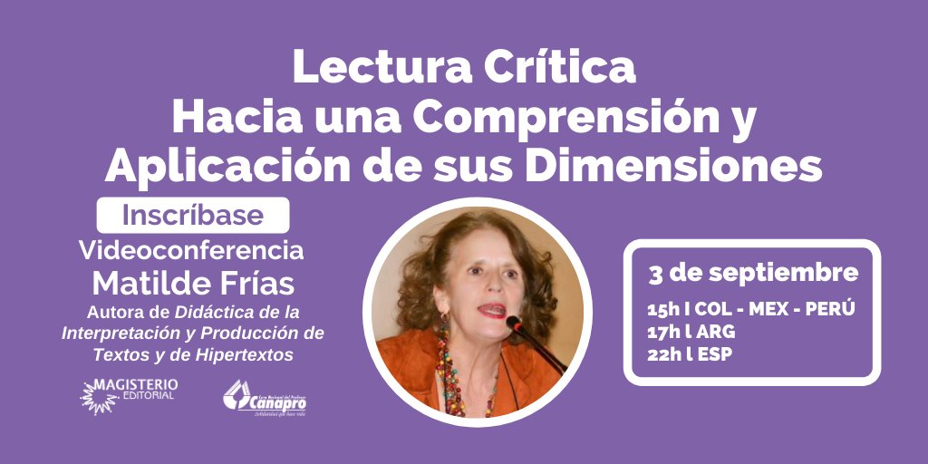 🔴 En Vivo | Videoconferencia Lectura Crítica. Hacia una Comprensión y Aplicación de sus Dimensiones youtu.be/3S0GaDM-l4o