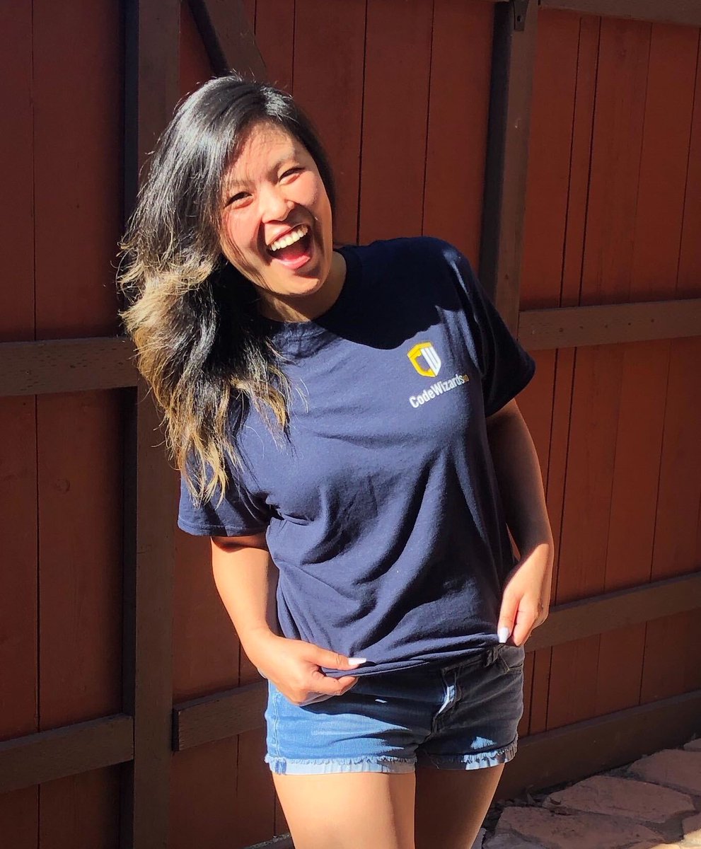CodeWizardsHQ's tweet image. You think you have swag? 

Check out our new shits and our most beautiful teacher, Margaret Choi in our new CodeWizardHQ Shirt! 

#swag #tshirts #codewizardshq #community