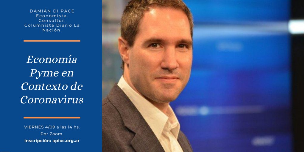 Twit_Apicc's tweet photo. Mañana a las 14 hs. por Zoom, no te pierdas la charla en exclusiva para Corrientes con @DiPace4: "Economía Pyme en Contexto de Coronavirus". Inscribite acá: 👇👇👇

https://t.co/2LCUiBhi2d

#economia #comercio #apicc #came #pymes #corrientes #coronavirus #emprendedores https://t.co/OboGenWPnH