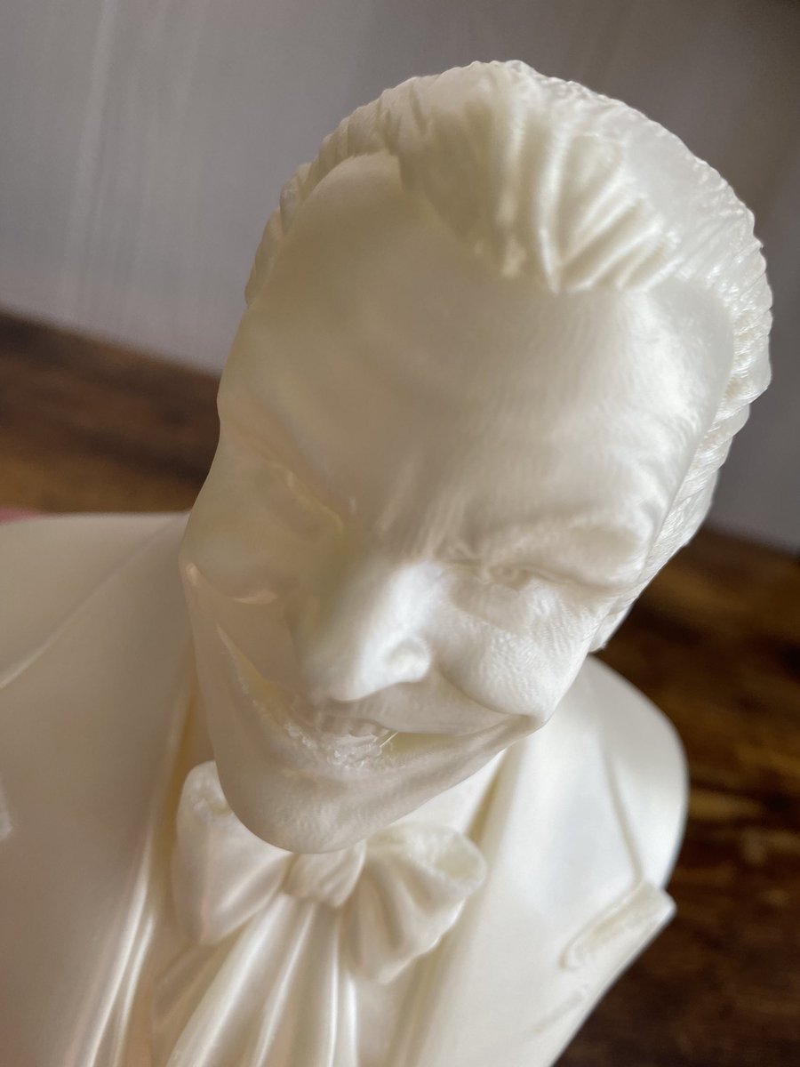 3dLimestone's tweet photo. This is the “Joker” I remember 

@fotismint has created some of the coolest models around

https://t.co/Ds3dhXEcZf

Printed @FilamentsDotCa “Natural” PET-G 2.0

 #Joker #JackNicholson #OGbatman https://t.co/wDuKt2JpNd