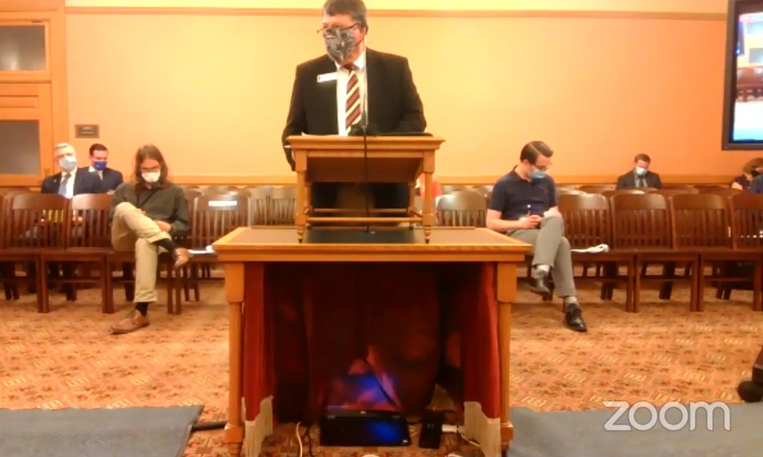 Our provost, Dr. Howard Smith, testified today before the Kansas Legislature's Joint Budget Committee on the start of the semester, the university's use of state-issued COVID-19 relief funding, and the state of the virus on our campus.
