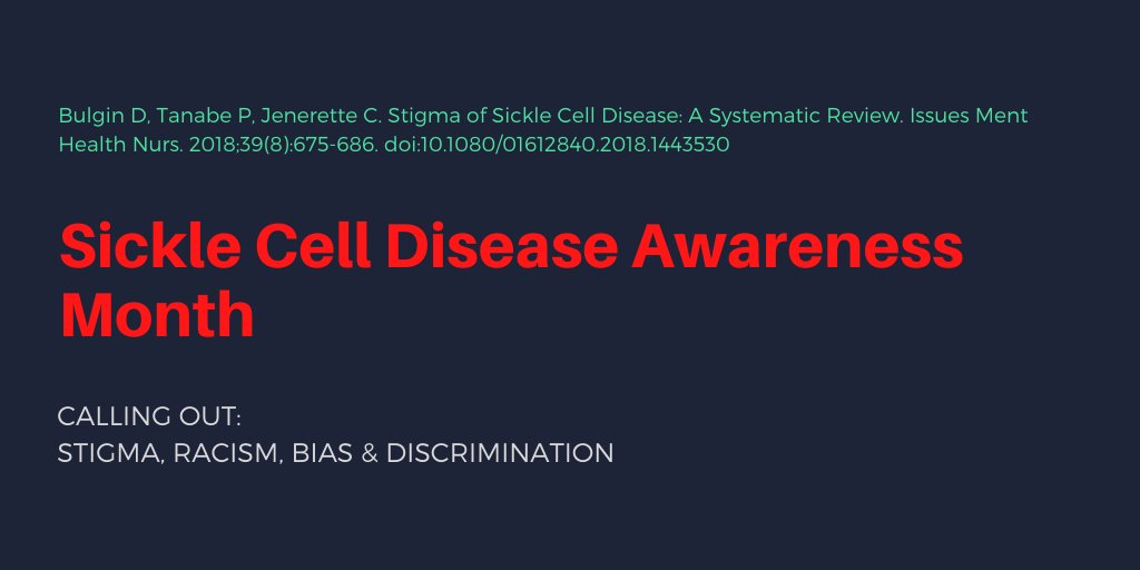 #4: Don't wait for me to summarize these articles, check out Dr. Dominique Bulgin's excellent systematic review of health-related stigma in  #SickleCell. Key takeaways: Stigma is common, multidimensional, & negatively impacts both physiological & psychological well-being.