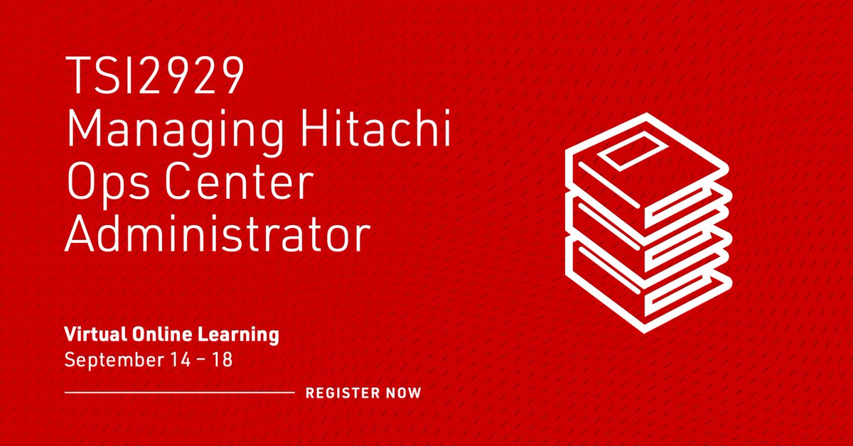 LearnHitachi's tweet photo. Gain practical experience while learning about storage administration and provisioning using Hitachi Ops Center Administrator. #LearnHitachi
https://t.co/OpWszpceZG https://t.co/wq3AqXjGKZ