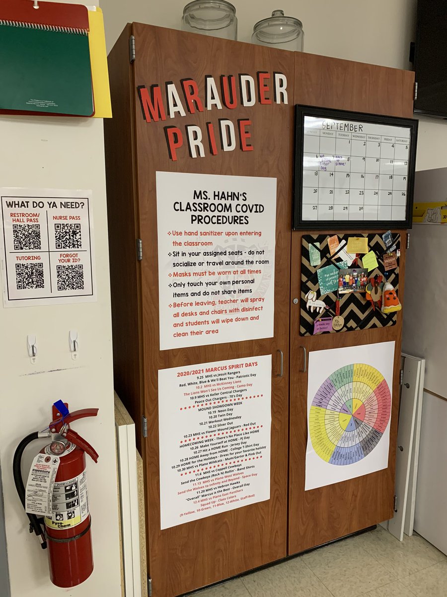 MsHahnMHS's tweet photo. Things look a bit different this year, but we are taking every measure we can to help keep everyone safe and healthy! Can’t wait to see my students in person Tuesday! https://t.co/9NLag75hy1