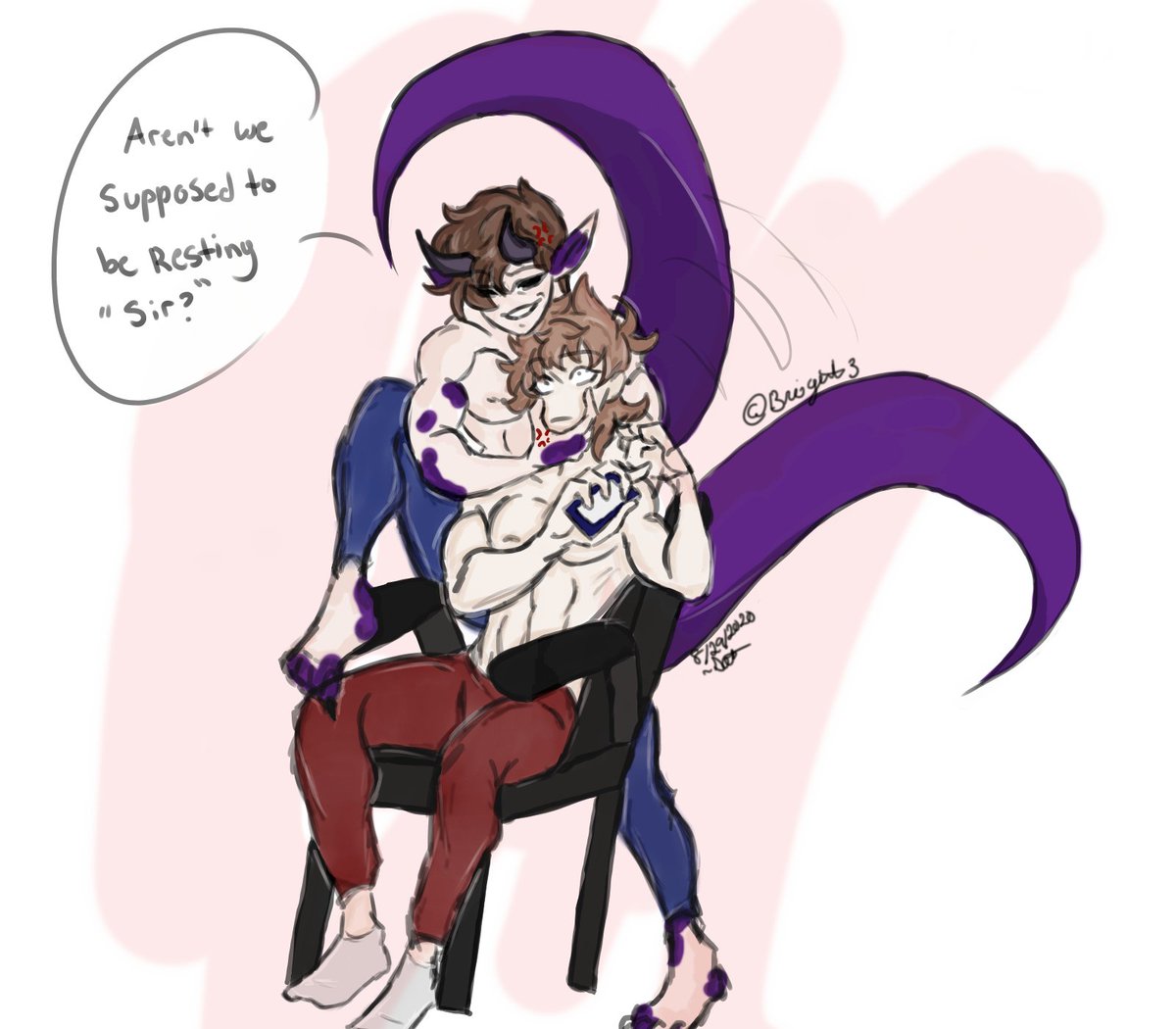 Otakugrl3's tweet photo. A tomtord piece I drew as self indulgence. This is somewhat in the future where Tord is Red Leader and Tom works for him/helps him.
#tomtord #eddsworld #ewtom #ewtord #tordtom #redleader #ewredleader #wtfuture https://t.co/pzAnSM69WG