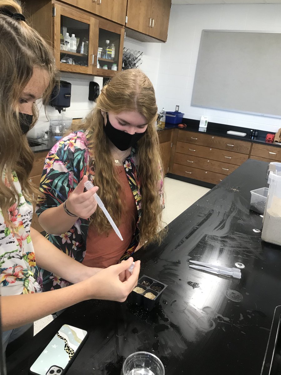 #1DCCS #BIOLOGY Biology I students exploring the impact of abiotic factors, such as soil type, on plant growth.