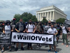 WallOfVets's tweet photo. We recently announced a coalition with @ProjectLincoln, a recent tweet by their official spokesperson, mocking a protester in a racially insensitive manner, is completely antithetical to our values. Our leadership and volunteers find this unacceptable. https://t.co/dcBfqT1LUA https://t.co/58VXIZslb7