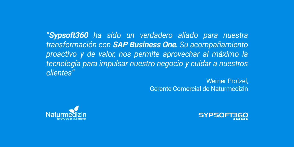 Sypsoft360's tweet photo. Haz como Naturmedizin e impulsa tu negocio con SAP Business One. 

Descubre todo el valor que #sapbusinessone aporta a las empresas de distribución en nuestro #webinargratuito. 👉 https://t.co/BRO5SGN1lf

#clientesypsoft #empresasdigitales #innovacion #erp #tecnologia #sap #sapb1 https://t.co/eeJB9JSQu6