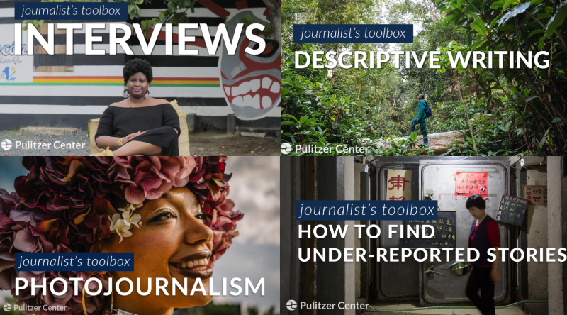 pulitzercenter's tweet photo. Thread: Students and educators! Learn about the building blocks of journalism at home with our new video series, Journalist's Toolbox 1/ https://t.co/WDhvReu0HE