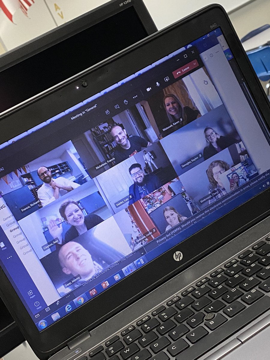 Our first Lunch and Learn of the year! It was so good seeing these wonderful people and sharing tips and tricks for virtual learning. <a href="/THS_Tigers/">Travis High School</a>