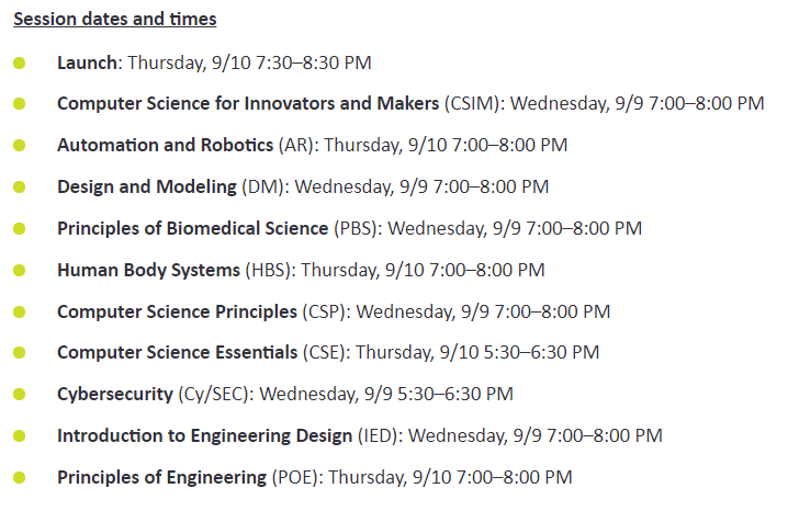 one8alhub's tweet photo. Join @PLTWorg Master Teachers next Wed &amp; Th to learn more about PLTW’s new distance learning guidance and think through implementation of PLTW courses in a #distancelearning or hybrid setting!

https://t.co/KmWVhI5FxF

#PLTWMA @suzanne_snow @Rosendoux #appliedlearning #STEM https://t.co/kFXt97wi5S