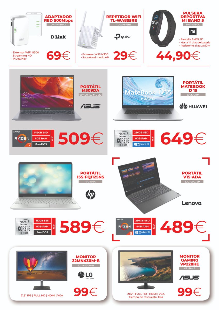 icomputerstore's tweet photo. 📢Conéctate sin importar desde dónde!
Te lo ponemos FÁCIL 😏
Pásate por tu tienda de informática #ComputerStore10 que tenemos la mejor tecnología e informática del momento.
@LenovoES @HuaweiMobileESP @ASUS_ib @DLink_ES @TPLINKIBERIA @XiaomiEspana @lgespana
#YoComproEnMiBarrio https://t.co/CqVVYfPss9