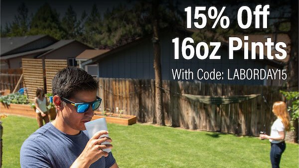 Labor Day Sale Starts Now! Take 15% off 16oz Pints with the code below, through Monday. 

Code: LABORDAY15

silipint.com/c/pint-glasses/

Applicable on 16oz Pints. It can't be used on sets, wholesale or custom products. It can't be retroactively applied to orders. Exp 11:59pm 9/7/20