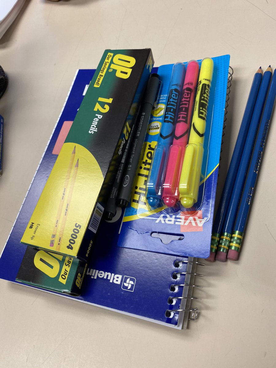 pitsiulaaq's tweet photo. Here’s what $43 of school supplies looks like in #iqaluit
We passed on the $25 400/loose leaf paper.. https://t.co/Qkle9sde8y
