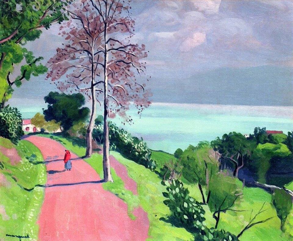 Io per un giorno, per un momento
Corsi a vedere il colore del vento
Fabrizio De Andrè-Il sogno di Maria

💙#TeneraÈLaNotte 🌹#DonneInArte🍀 #SalaLettura 

Albert Marquet,  La via per Bougie