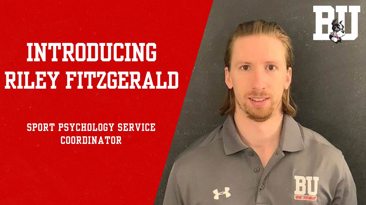 BUAthletics's tweet photo. Get to know Riley Fitzgerald, our sport psychology service coordinator, as he gives us some insight into how he and his team will work with our student-athletes.

https://t.co/2A8gmORvx9 https://t.co/GtBNaOmOHz