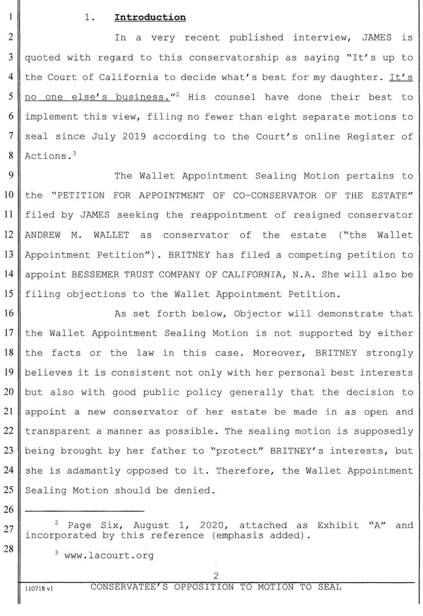 FreeBritneySTL's tweet photo. As Britney battles to regain her autonomy, she is actively objecting the request set forth by her father to have court records sealed from the public.  Her latest objection indicates that Britney welcomes and appreciates the informed support of her fans.  #FreeBritney https://t.co/MS1mg6FOGo