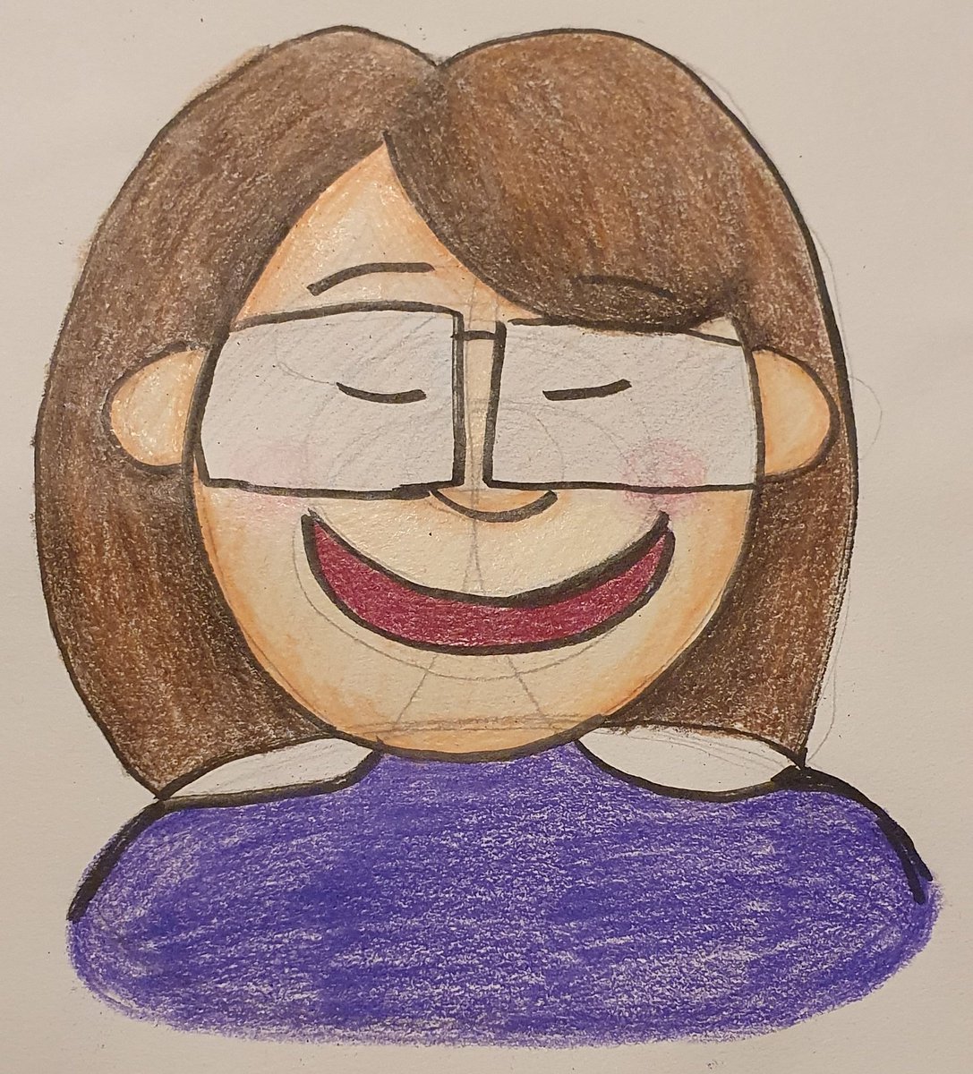 catherinegraff1's tweet photo. Here is my take on @JosiahBrooks #10circlechallenge. It was pretty tricky to draw my glasses, but I'm really pleased with how it turned out! #jazza https://t.co/kXFEcTNrIP