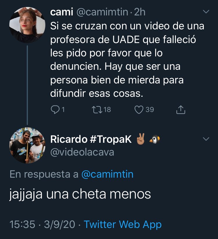 HippiesConOsde's tweet photo. El mononeuronal festeja que se haya muerto una profesora, porque piensa que es una cheta, porque da clases en la UADE.
Les limaron el bocho, son irrecuperables. https://t.co/oZBkxMylaO
