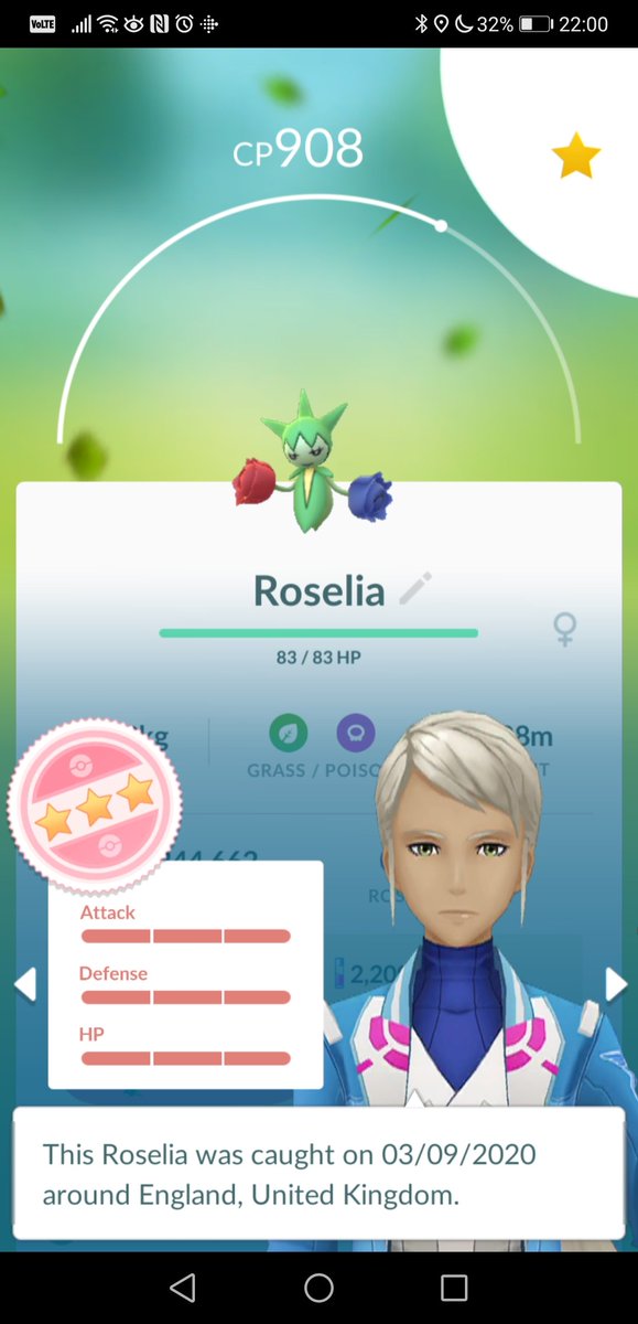 failedwizard596's tweet photo. After probably the biggest PoGO slump I think I've ever had, I'm back in the game with a hundo Roselia! #PokemonGO https://t.co/cJNZl7hNVo