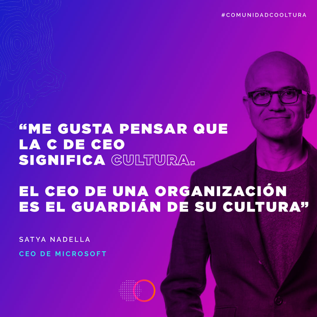CCooltura's tweet photo. En la #ComunidadCooltura creemos que la cultura es el ejemplo de sus líderes y deben ser los principales embajadores de este proceso. 🗣🌎⁣
¿Estás de acuerdo con esta frase de  @Satyanadella a, CEO de #Microsoft?⁣⁣

#Cooltura #ComunidadCooltura #PensamientosDeComunidad https://t.co/rLA71lGkXz