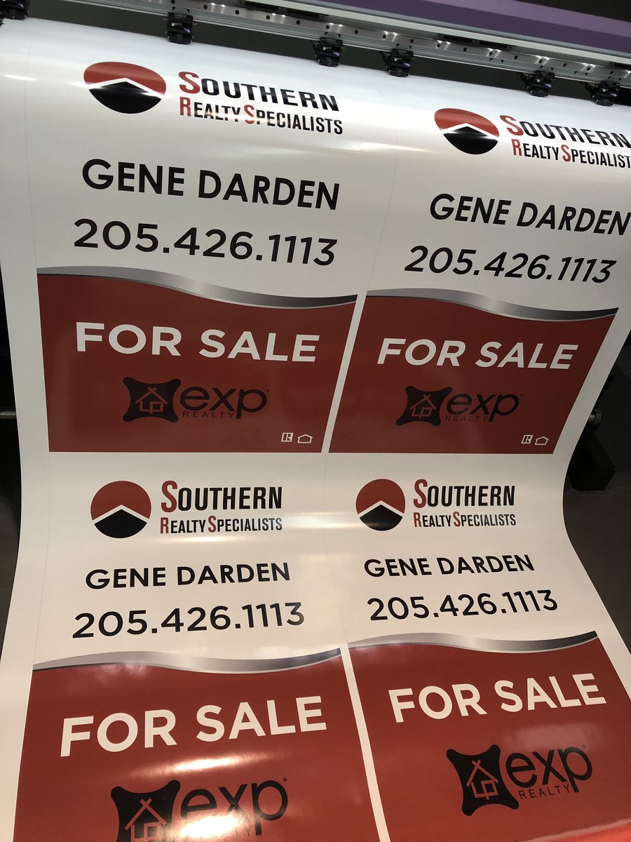 DonHawes44's tweet photo. In a booming real estate market, realtors can call Signage for all yard sign, directional sign and banner needs #signs #signage #RealEstate #RealEstateNews #realestateagent #realestatesigns #Birmingham https://t.co/4soLmNSjiM