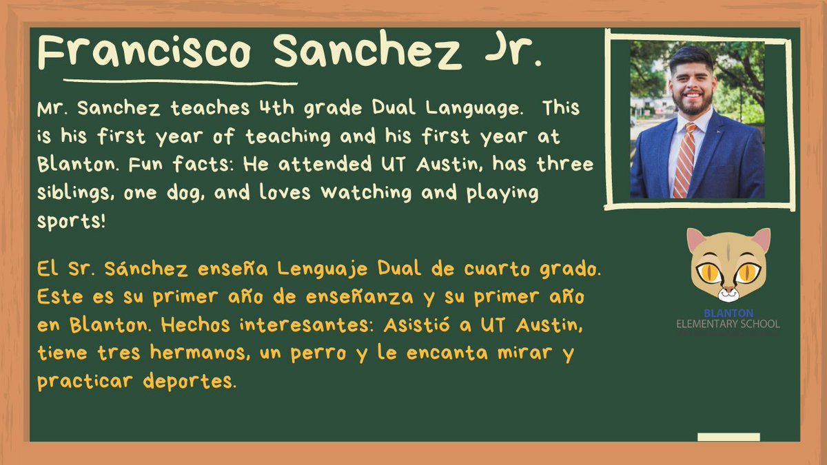 Meet our SPECTACULAR 4th Grade Team!! <a href="/BlantonElem/">Blanton Elementary</a> <a href="/vcboneal/">Victoria O'Neal</a> <a href="/MsDRuiz/">Daniela Ruiz</a>