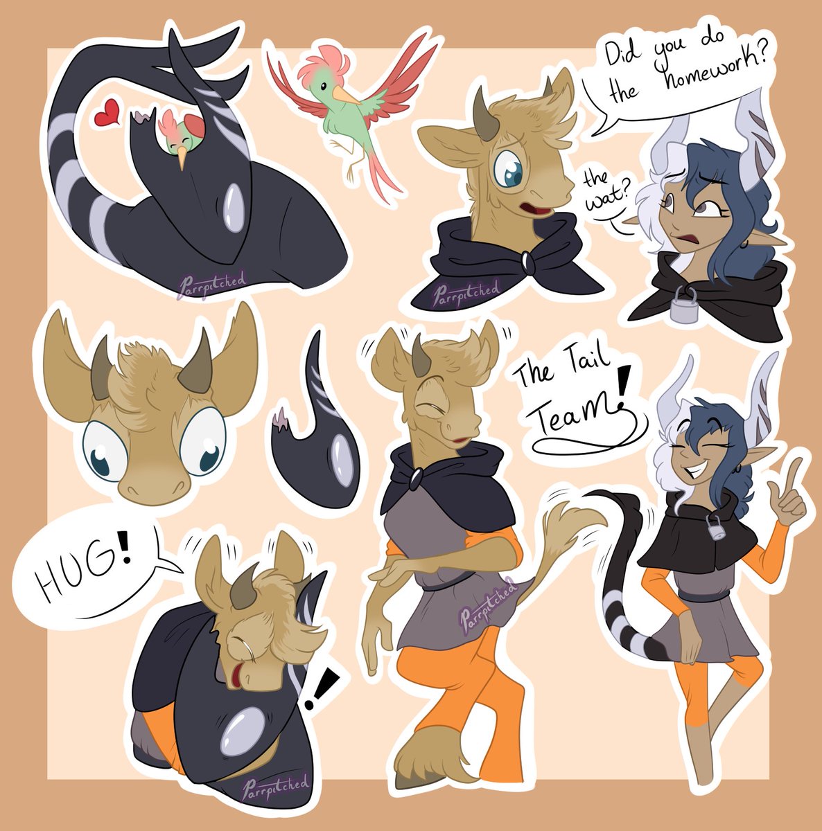 parrpitched's tweet photo. Tail (and horn) Team! Ft. Arne? (I'm so sorry i can't read i'm-)
@trixxandtricks 's Witchsona is so pure. absolute child. Beast Keeping Buds
#witchsona #TOH #TheOwlHouse #beastkeeping https://t.co/nXsf4aumAf