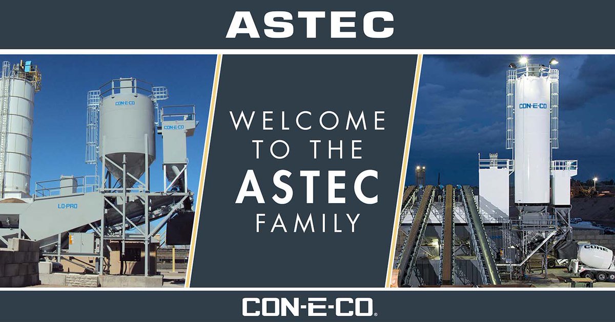 SouthernConMach's tweet image. Southern Concrete Machinery is happy to be apart of the Astec Family. #yourproductionisourbusiness