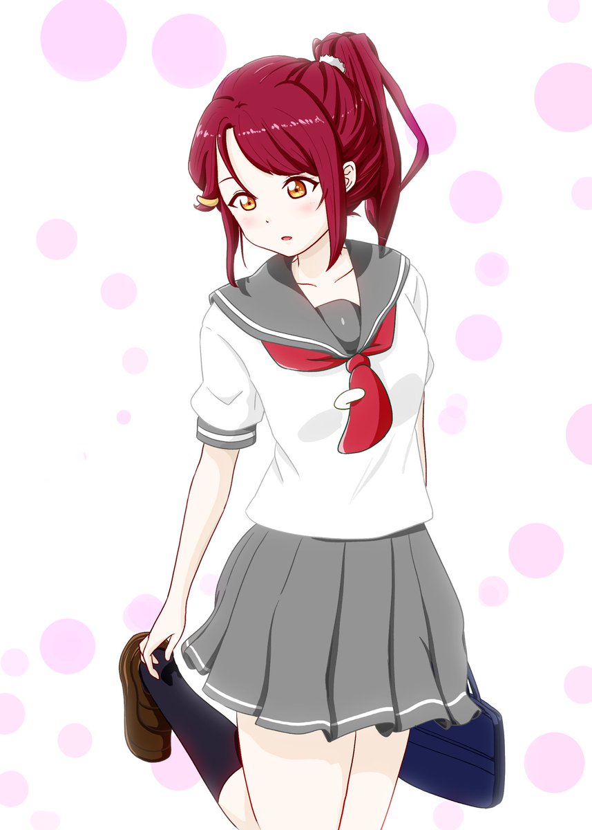 ラブライブ おはです 今回はポニテ梨子さん ラブライブ Aqours 桜内 とむ のイラスト ラブライブ おはです 今回はポニテ梨子さん ラブライブ Aqours 桜内 とむ のイラスト