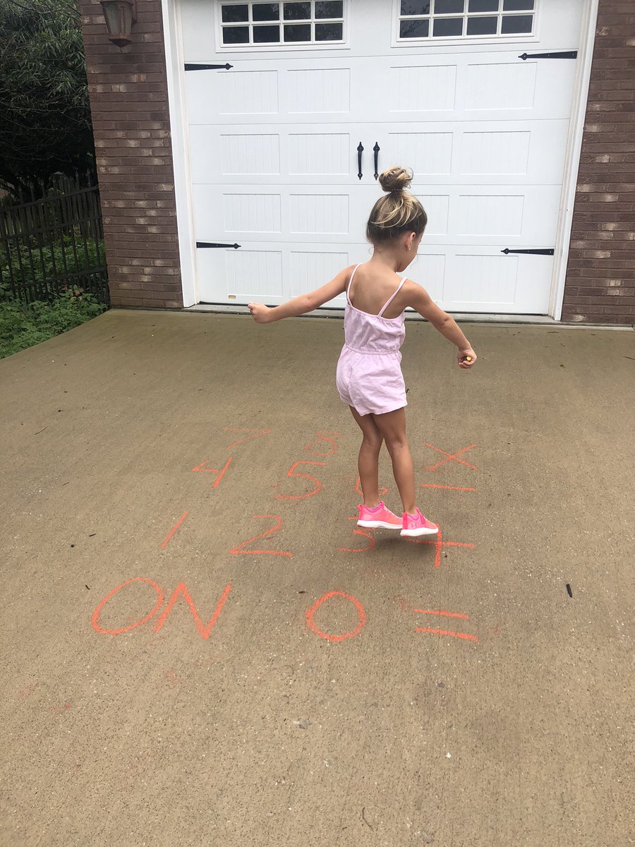 LauraBenningfi1's tweet photo. Virtual PE plus math was a hit @LostRiverPE Little sis joined in and we added a pogo stick at the end. https://t.co/b8z3p5aoZ4