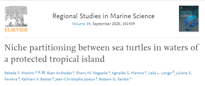 ictiolab's tweet photo. New paper out! Wondering how #sea #turtles partition the available resources? Our team just published a study at Regional Studies in Marine Science leaded by @Rebeka72082348 showing the niche partitioning btw two species in a Brazilian #MPA Check this out!https://t.co/XioGTT29qM https://t.co/L1JMpa8DBz