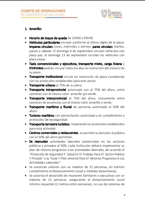 tomebamba's tweet photo. Estas son las últimas resoluciones del COE Nacional en las que se ratifica que se dan por finalizadas las medidas especiales restrictivas para los cantones en amarillo de 18 provincias, entre ellas Azuay. 

El horario de toque de queda se establece de 23h00 a 05h00.

Detalles ⤵ https://t.co/KQW3KGm2Pf