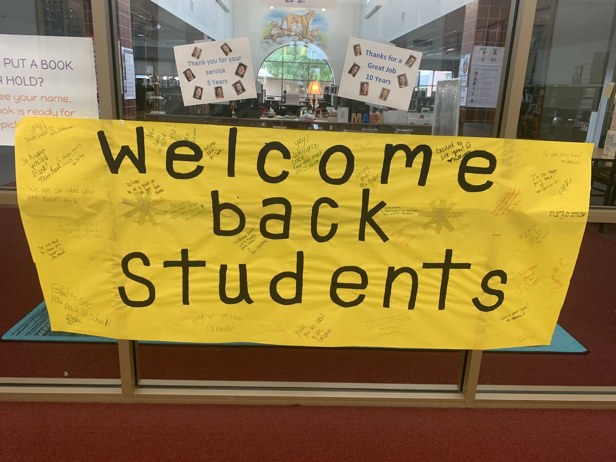 MausMS's tweet photo. It was a MAUSOME first day back for our face-to-face Mountain Lions! #MAUSPRIDE https://t.co/s8kRjWm9TP