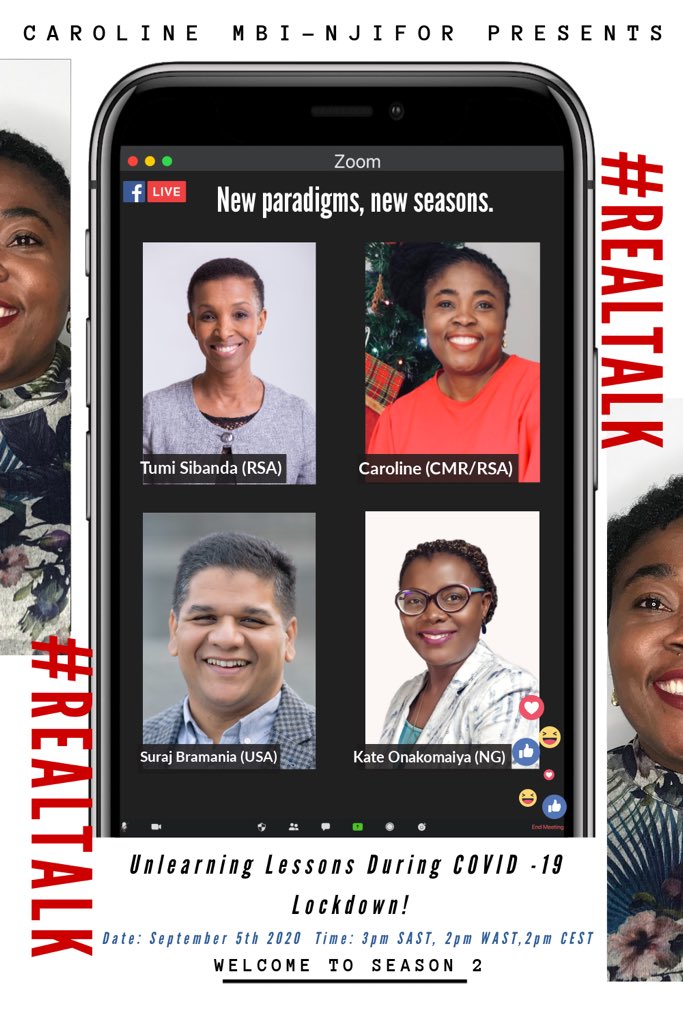 zmbinjifor's tweet photo. REALTALK-SEASON 2-New Paradigm, New Season. Unlearning During Lockdown-Curtesy of COVID-19 #MeetOurguest #tumisibanda A lawyer by profession, now a transformational coach, speaker & author. Her recent book “You Are Enough”#SOLUTIONING #realtalkseason2 #newparadigm #newseason https://t.co/ispmRplcfM