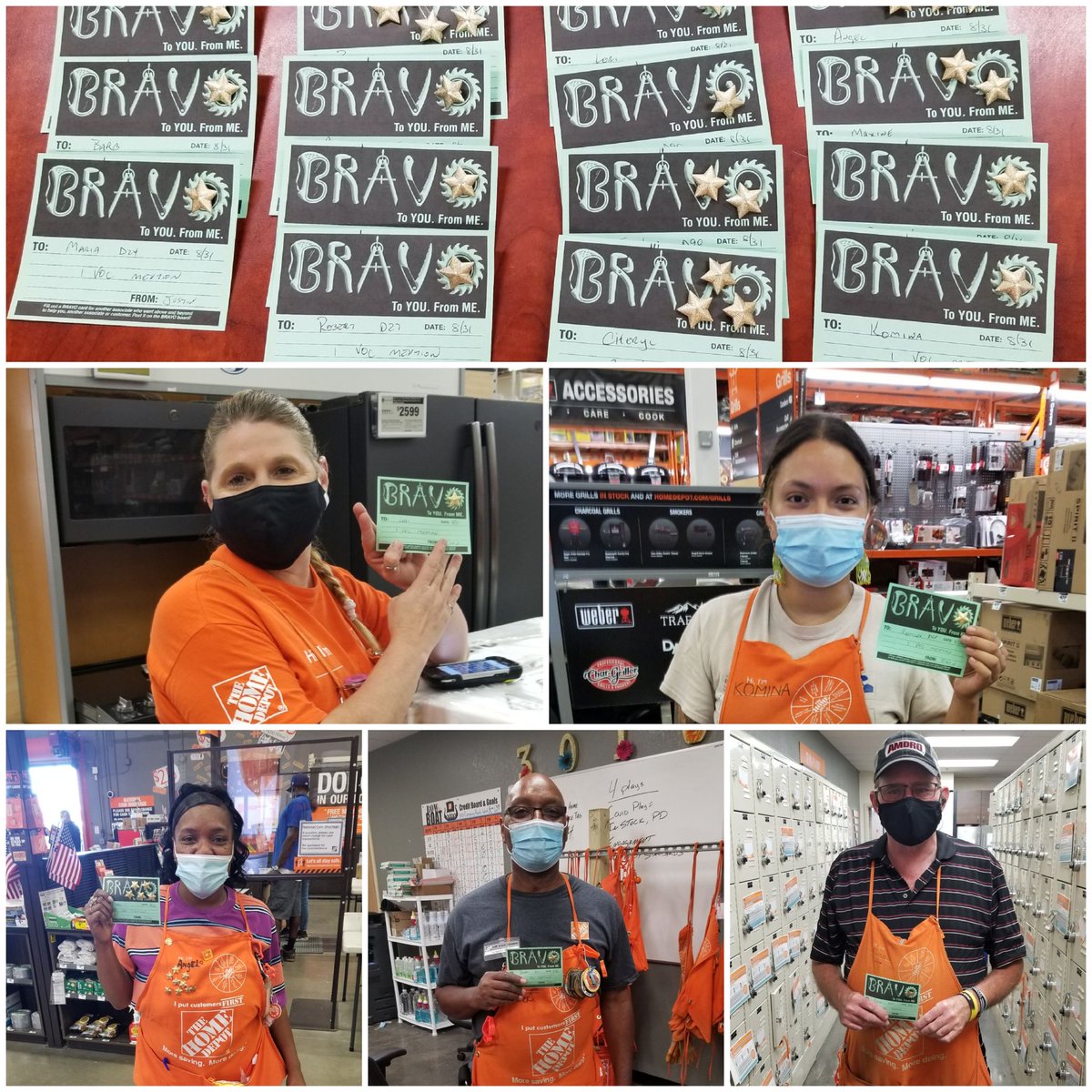 JustinRoth3016's tweet photo. Recognizing associates at #3016 for #VOCmention from last week. #3stepprocess Stars and Bravos @KevinDuncan3016 @adam_veatch @ImogeneGrant19 @ShowMeShawnD196 @Melissa_DHRM196 @CampSweenScott https://t.co/OnACbTNXto